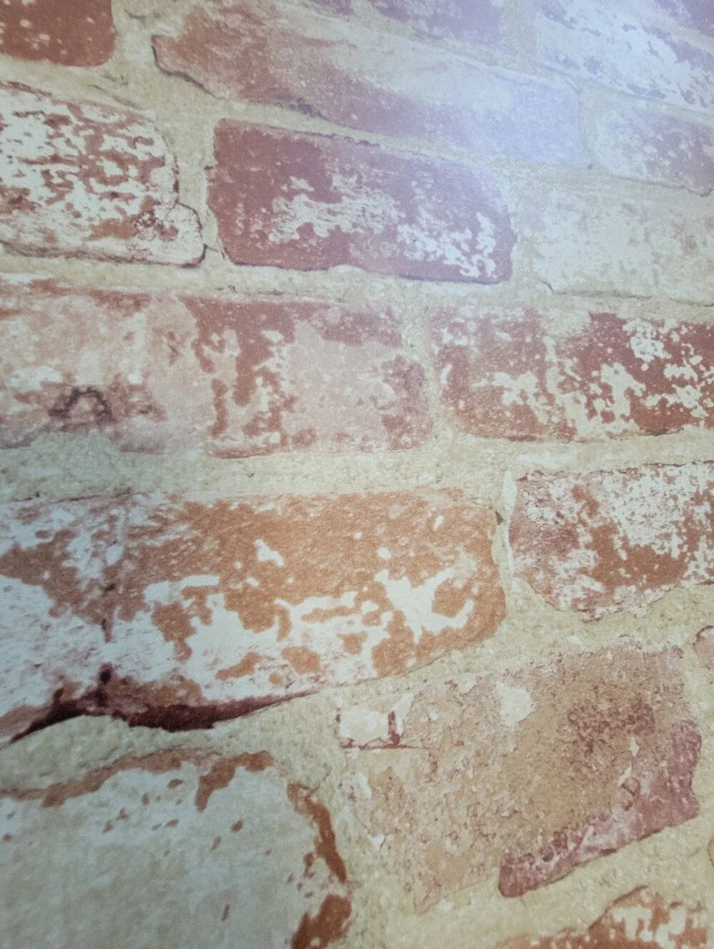 Wallpaoer Stuccoed Rustic Brick-Effect
